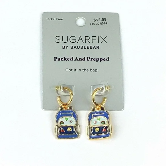 SUGARFIX by BaubleBar 'Packed and Prepped' Statement Earrings Blue